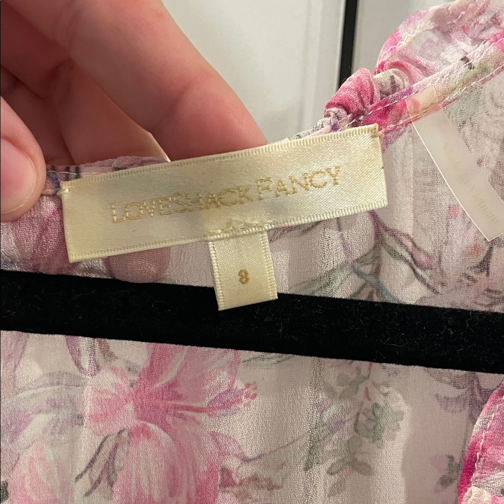 LoveShackFancy Pink Floral Dress - Picture 2 of 5